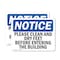 Signmission Please Clean And Dry Your Feet Before Entering, 7 in W x Rectangle, Vinyl Decal OS-2PACK-NS-D-57-L-17345 - alternate 1